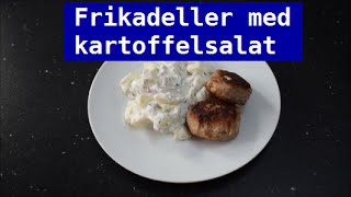 Mad med Madsen  Frikadeller med kold kartoffelsalat [upl. by Ayouqes]