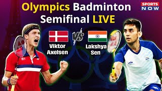 Olympics Badminton Semifinal Live  Lakshya Sen vs Viktor Axelsen  Paris Olympics 2024 [upl. by Fredette731]