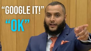 Muslim Apologist Rattled by Audience Member [upl. by Nnylatsyrk]