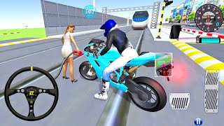 ✅3D Driving Class Simulator GV Bullet Train Vs Motorbike  Bike Driving Game  Android Gameplay [upl. by Ennybor]