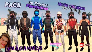 GTA 5 ONLINE  13 TRAJES FEMININO tryhard  Tutorial xboxoneSeriesPS4 monetizar gta [upl. by Gunter904]