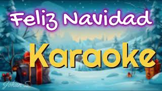 Feliz Navidad Karaoke with Lyrics  Christmas Carol Songs  Instrumental  Johan Samuel Paul [upl. by Yorel320]