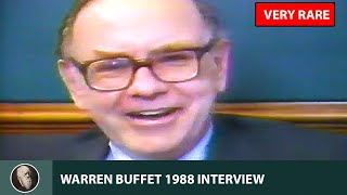 RARE Warren Buffett Second Interview Adam Smiths Money World 1988 [upl. by Xonk]