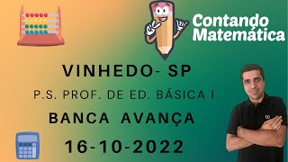 Correção de Matemática  PS de Vinhedo  AVANÇA [upl. by Ellekram301]