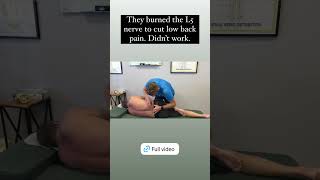 They burned my L5 nerve root to cure sciatica it didn’t work gonsteadchiropractor post ablation [upl. by Orlina]