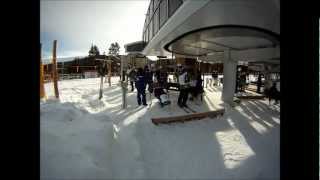 Monoski loading on a lift at Breckenridge [upl. by Akcira]