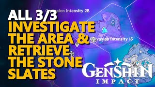 Investigate the area and retrieve the stone slates Genshin Impact [upl. by Flavius]