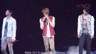 JYJ  The Boys Letter 소년의 편지 FMV eng  rom  hangul  karaoke sub [upl. by Magdalene]