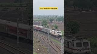 Bird eye view of Coimbatore Express at Solapur [upl. by Aetnahs374]