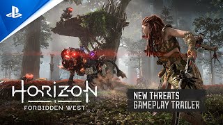 Horizon Forbidden West  New Threats Gameplay Trailer  PS5 PS4 [upl. by Holzman]