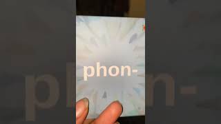 Today’s morpheme is PHON 📱 Do you know what it means etymology languagelearning [upl. by Wolf]