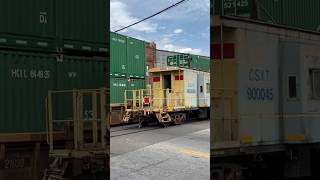 Caboose Trains Racing Transfer Caboose CSX Train amp Norfolk Southern Train See Long Video amp Sub [upl. by Serge883]