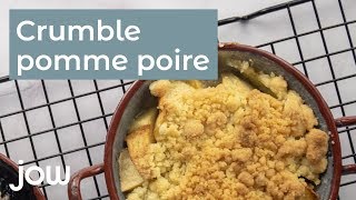 Recette du crumble pomme poire [upl. by Shetrit]