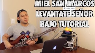 Levantate Señor  Mielsanmarcos  BajoBass Tutorial With Tabs HD [upl. by Melisa243]