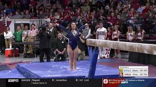 Katelyn Ohashi UCLA 2019 Beam vs Oklahoma 995 [upl. by Ahsemak840]