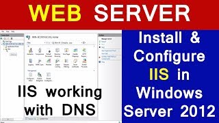 WEB SERVER Installation amp Configuration in windows Server 2012  IIS in Hindi [upl. by Ahsinra]