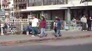 Crazy homeless guy in San Francisco scaring people [upl. by Glynn]