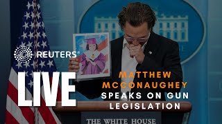 LIVE Matthew McConaughey speaks at the White House briefing about gun legislation [upl. by Scherman]