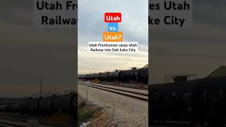 Utah Frontrunner Races Utah Railway train utah trainracing race railfanning railroad trains [upl. by Analaf957]