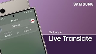 Use Live Translate on Galaxy S24 series to translate a call’s language in realtime  Samsung US [upl. by Aciram113]