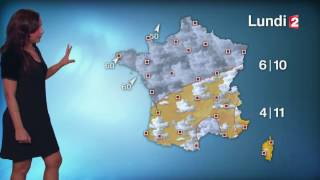 LA METEO et LA METEO DES NEIGES dANAIS BAYDEMIR le 2017 01 27 SOIR sur FRANCE 2 [upl. by Haridan]