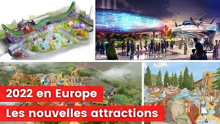 Les nouveautés 2022 des parcs dattractions européens  partie 1 [upl. by Terrance]