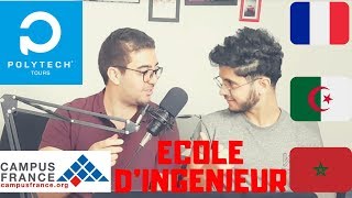 Campus France  Ecole dingénieur Polytech Tours الصعوبات ليوجهتها كقاصر منين جيتي تقرا ففرنسا [upl. by Adoh]