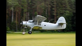 classicwingsat Antonov AN2 takeoff and engine start at Airfield Ferlach  SPFAH [upl. by Aliza636]