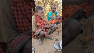 Hadzabe mamas prepared breakfast for community [upl. by Torres]