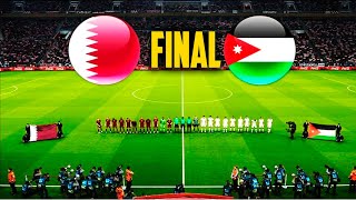 FINAL  AFC ASIAN CUP QATAR 2023™  Jordan vs Qatar quot Full Match  الأردن ضد قطر Gameplay PES 21 [upl. by Dorkas]