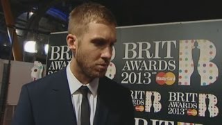 Brit Awards Calvin Harris says he loves One Direction [upl. by Fondea270]