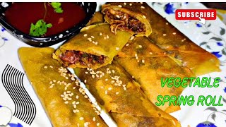 Vegetable Spring Roll Restaurant Style swarnalipisisters [upl. by Oneladgam]