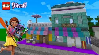 LEGO Friends SurferStrandhaus bauen  Minecraft 🤿 Tutorial [upl. by Shamma]