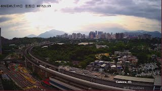 香港 直播 HongKong Live Cam  Railway Train amp Light Train  Yuen Long Tin Shui Wai [upl. by Marron]