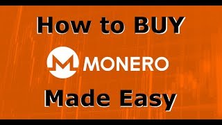 How to Buy Monero XMR  The Easiest Way to BUY MONERO [upl. by Vernen407]