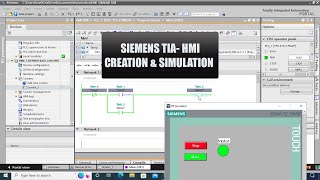 SIEMENS TIA How to Build an Basic HMI Program from Scratch amp Simulate [upl. by Namrak406]