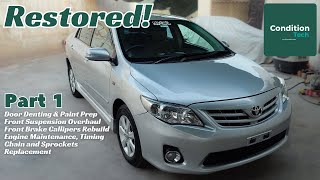 Toyota Corolla 2011 Maintenance amp Restoration  Part 1 [upl. by Quigley]