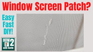 How to Repair a Window Screen  Fast and Easy DIY Fix [upl. by Aisenat]