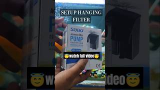 Setup Hanging Filter For 1FT Tank shorts ytshort filter fish [upl. by Hoxsie923]