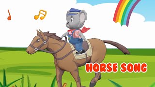 Horse Song for Kids  Aerokids Nursery Rhymes amp Kids Songs [upl. by Gleich820]