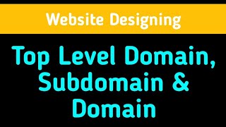 What is Domain Name Subdomain amp Top Level Domain [upl. by Pincas]