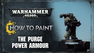 How to Paint The Purge Power Armour [upl. by Romina133]