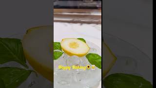 Lemon sorbet with lemon vinegar caviar 🍋 shorts youtubeshorts subscribers [upl. by Alabaster]