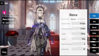 Bianca Stigmata  All Voice Lines JP  CN  Secrets  Level 8 Affection  Punishing Gray Raven [upl. by Nemhauser]