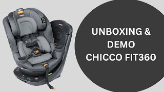 Chicco Fit360 Rotating Convertible Car Seat Unboxing amp Demo [upl. by Eiroj]