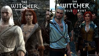 Witcher 1 Prologue REMASTERED  Side by Side COMPARISON [upl. by Ruddy797]