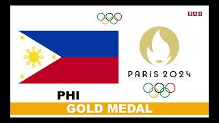 PHILIPPINES  GOLD MEDAL  PARIS 2024 OLYMPICS [upl. by Cirdes]