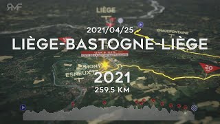 quotLa Doyennequot Liège  Bastogne  Liège 2021  Route parcours animation amp profile [upl. by Ahsoj]