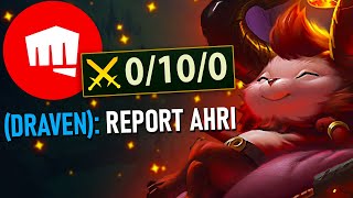 I Made a RIOTER go 010 with my Teemo MID tech 😈😈 [upl. by Hsekar]