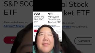 VOO vs VTI investing personalfinance finance voo vti investing etf indexfunds stocks [upl. by Attesoj683]